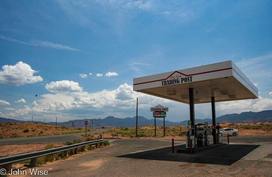 Stopping at the Red Rock Trading Post in Red Rock, Arizona