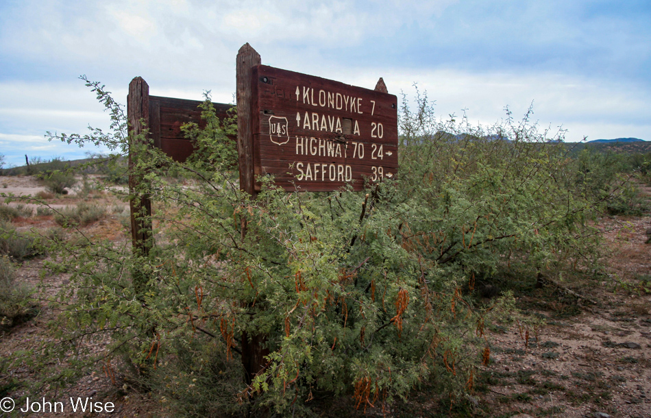 AZ-266 from Willcox to Eden, Arizona on dirt roads