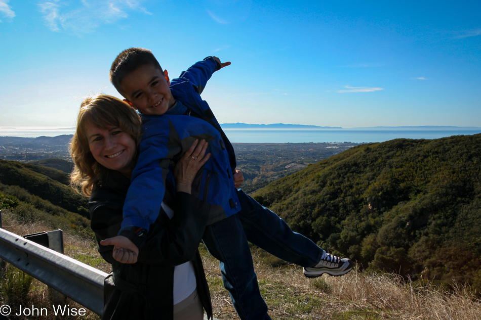 Nancy Knezetic and her son Daniel in Santa Barbara, California