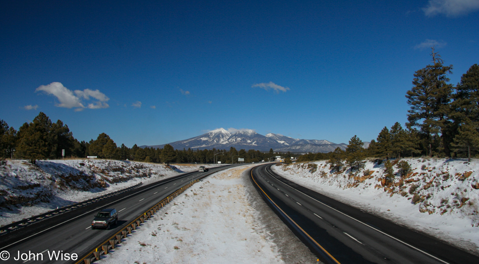 Flagstaff, Arizona in the distance