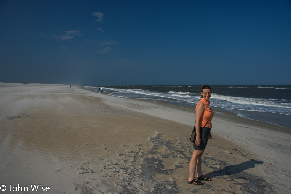 Caroline Wise at Assateague Island National Seashore in Maryland