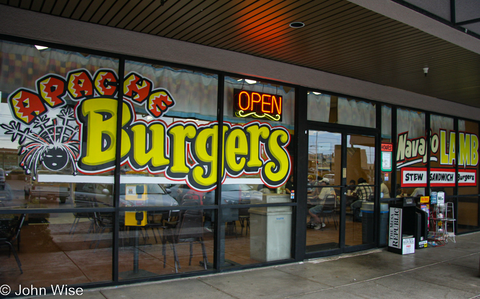 The front of Arizona Native Frybread restaurant in Mesa, Arizona