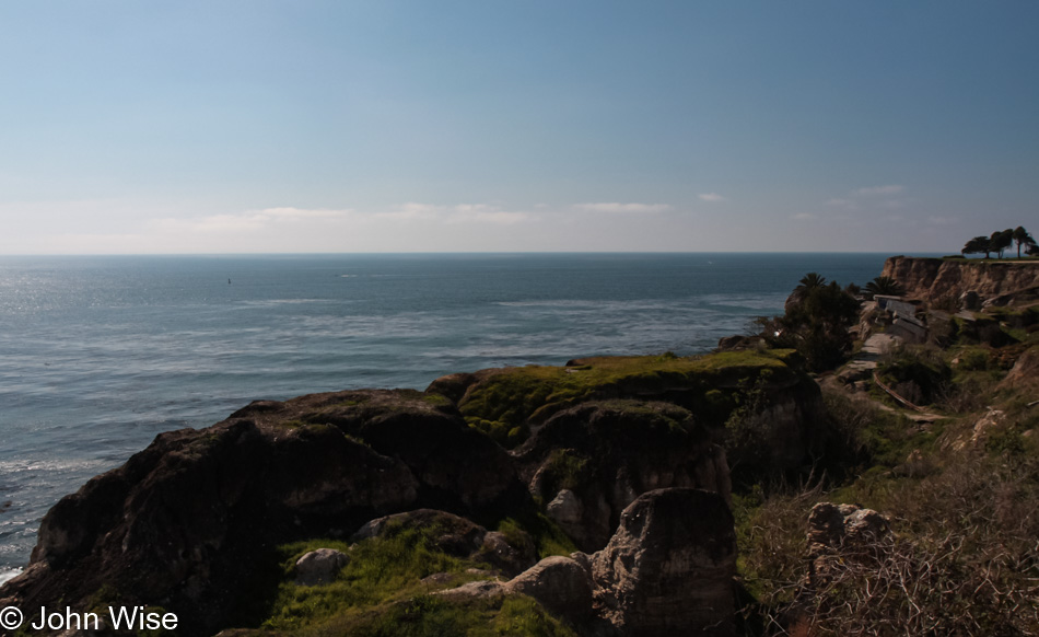 Along the ocean in Southern California