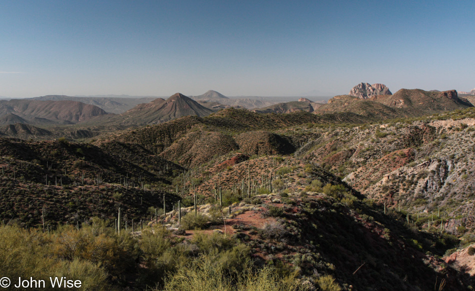 Looking west just south of Superior, Arizona off highway 77