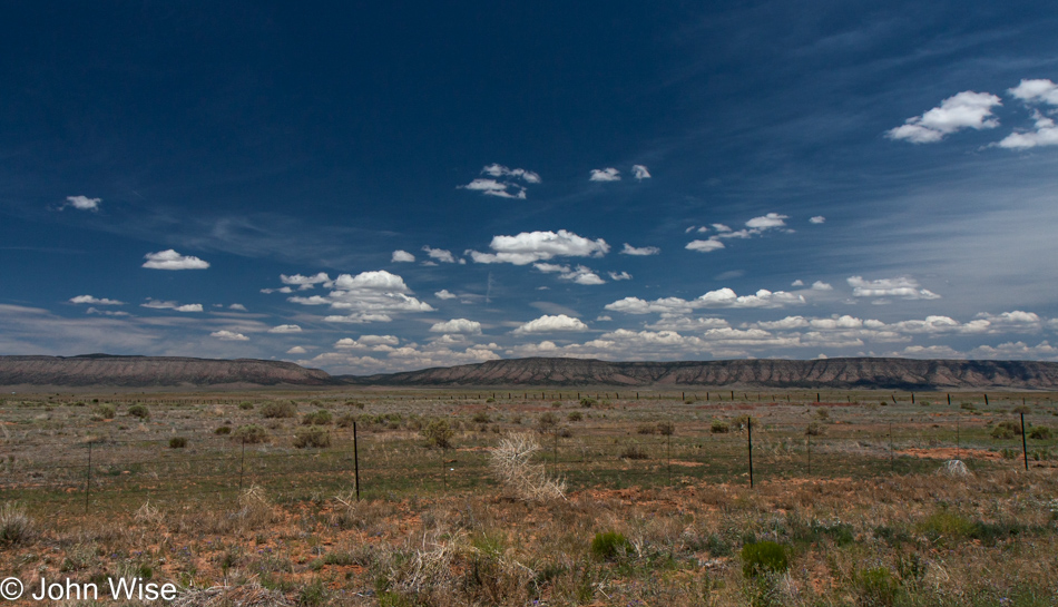 Old Route 66 halfway between Peach Springs and Seligman, Arizona