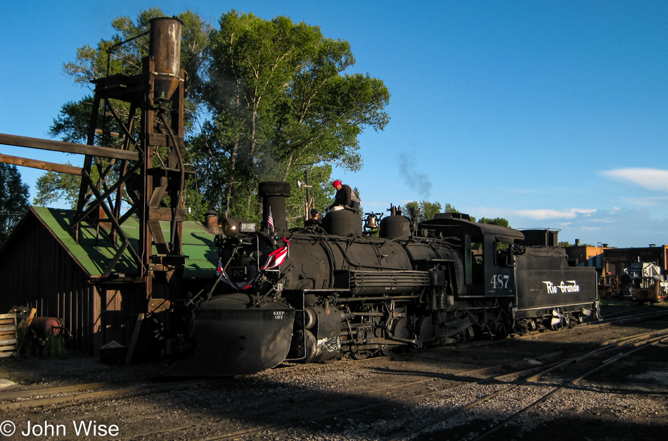 Cumbres and Toltec Steam Train in Chama, New Mexico