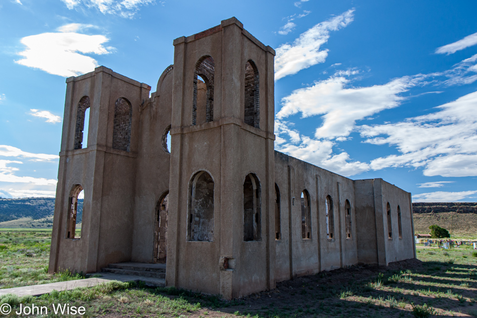 Las Mesitas Church ruin in Antonito, Colorado