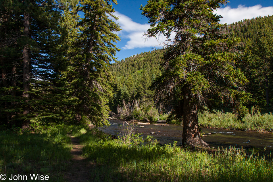 Traveling the Cumbres Pass via Highway 17 from Antonito, Colorado to Chama, New Mexico