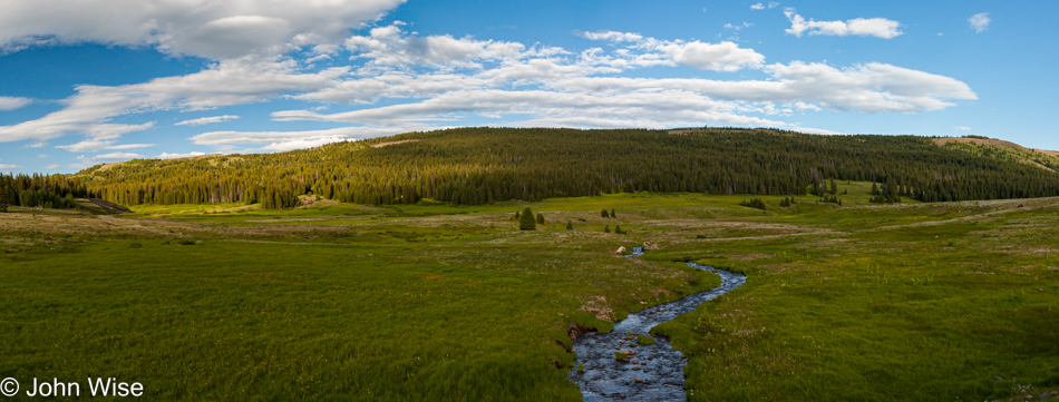 Traveling the Cumbres Pass via Highway 17 from Antonito, Colorado to Chama, New Mexico