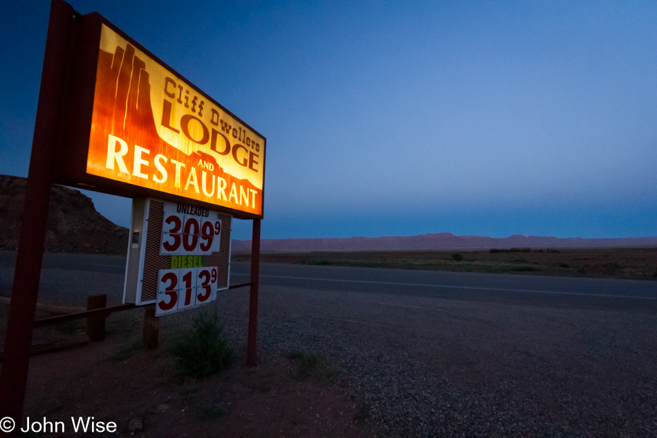 Cliff Dwellers Lodge in Marble Canyon, Arizona