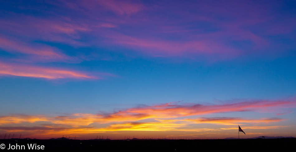 Sunset over Phoenix, Arizona