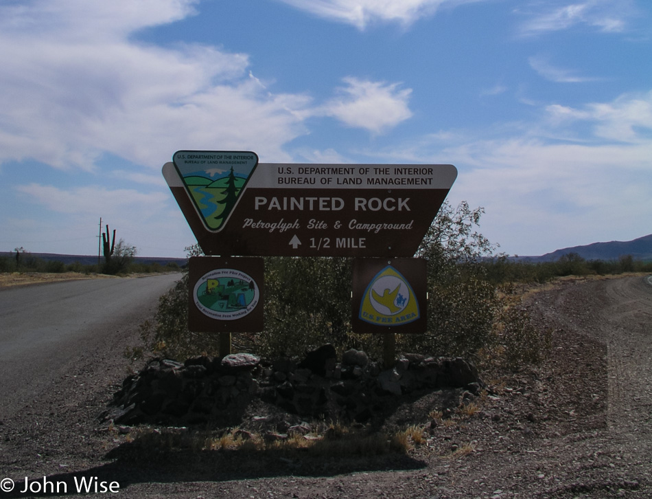 Painted Rock Petroglyph Site in Dateland, Arizona