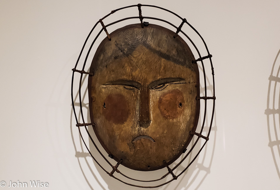 Mask from the exhibit titled, "Yua: Henri Matisse and the Inner Arctic Spirit" at the Heard Museum in Phoenix, Arizona