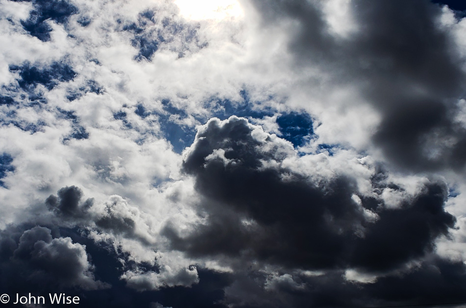 Winter sky in Arizona