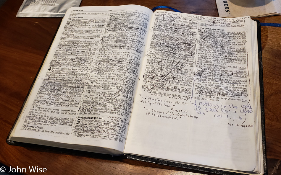 Heavily Annotated Bible in Phoenix, Arizona