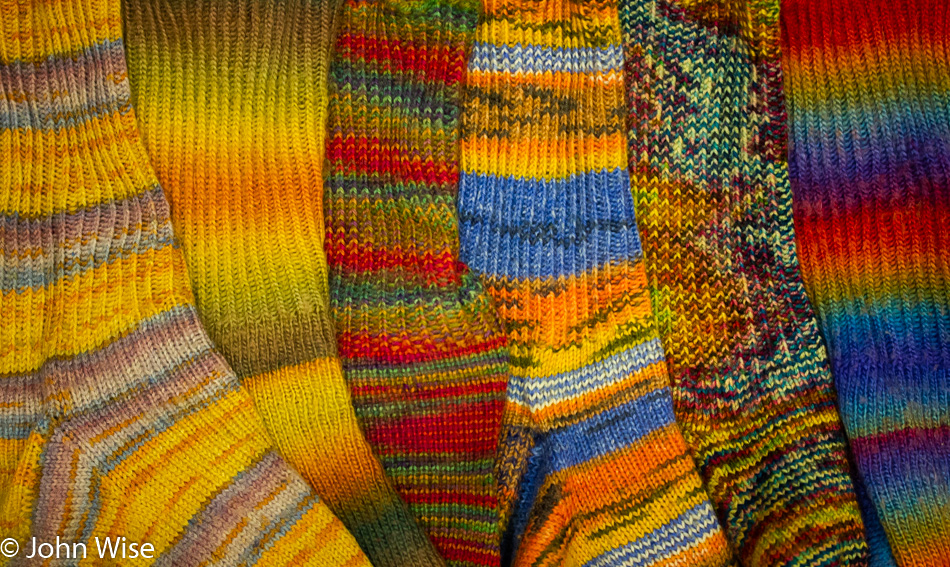 Handmade socks by Caroline Wise of Phoenix, Arizona