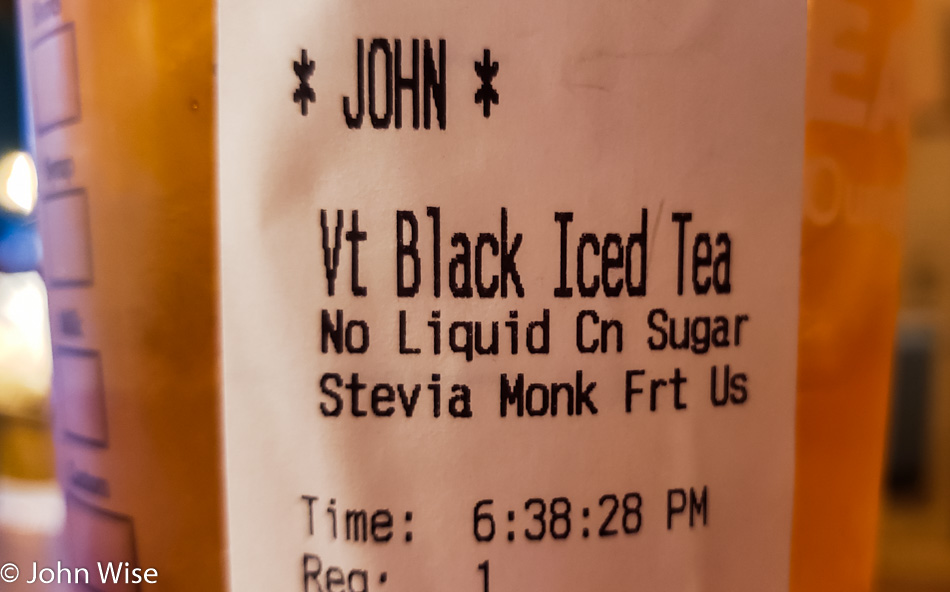 Black Tea from Starbucks