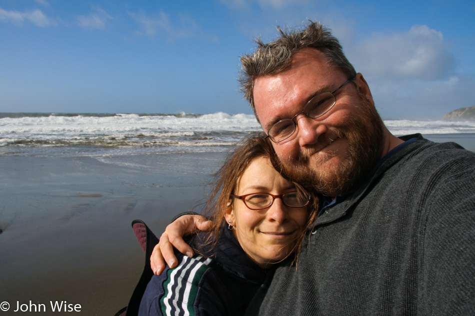 Caroline Wise and John Wise on the Central California Coast