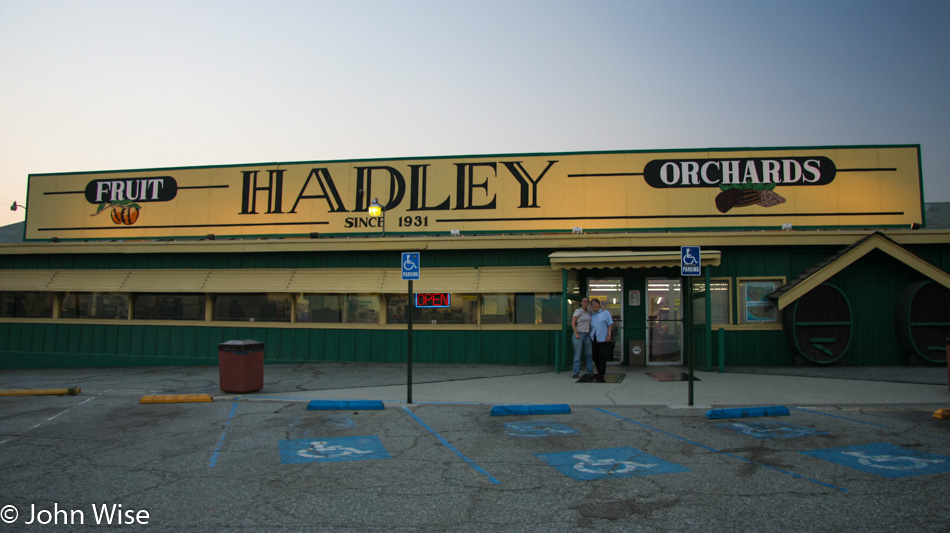 Caroline Wise and Jutta Engelhardt at Hadley Orchard in California