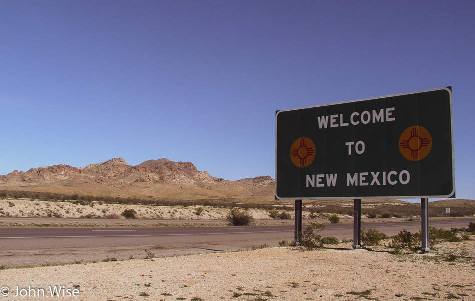 New Mexico State Sign