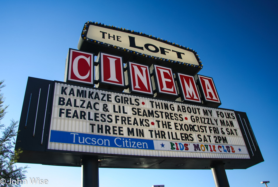 The Loft Cinema Marquee in Tucson Arizona