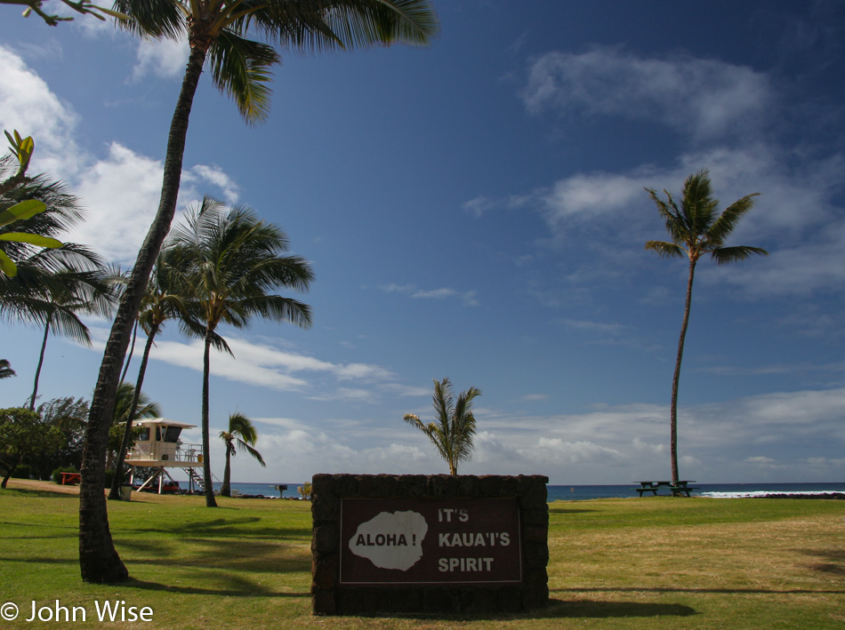 Aloha from Poipu Beach on Kauai Hawaii