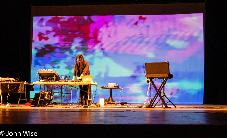 Marci.dh performing at Phoenix Synth Fest in Arizona