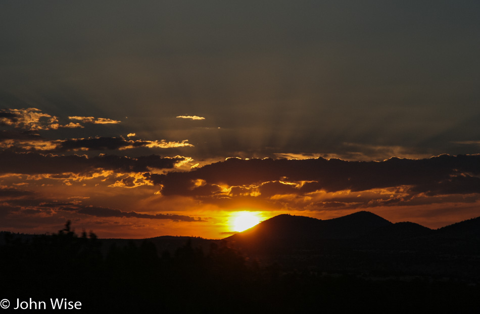 Sunset north of Flagstaff, Arizona