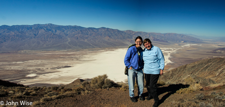 Caroline Wise and Jutta Engelhardt in Death Valley National Park California