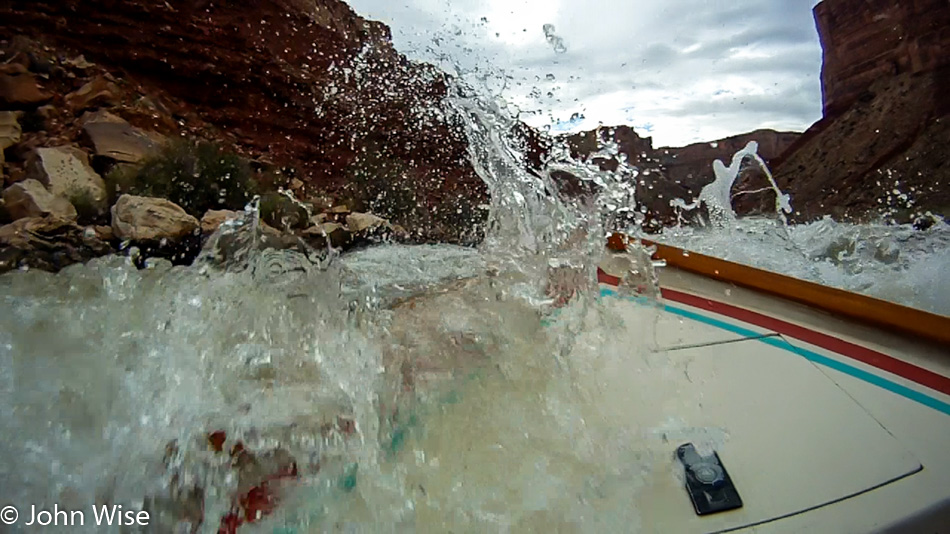 Soap Creek Rapid on the Colorado River in the Grand Canyon