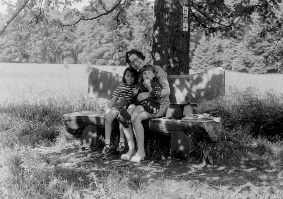 Stephanie Engelhardt, Jutta Engelhardt, and Caroline Wise in Germany about 1970