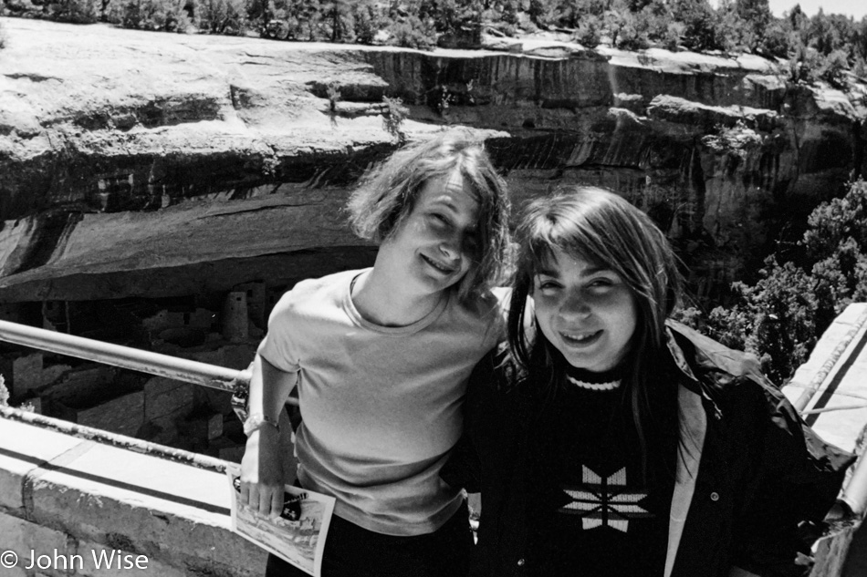 Caroline Wise and Ruby Rieke at Mesa Verde National Park in Colorado