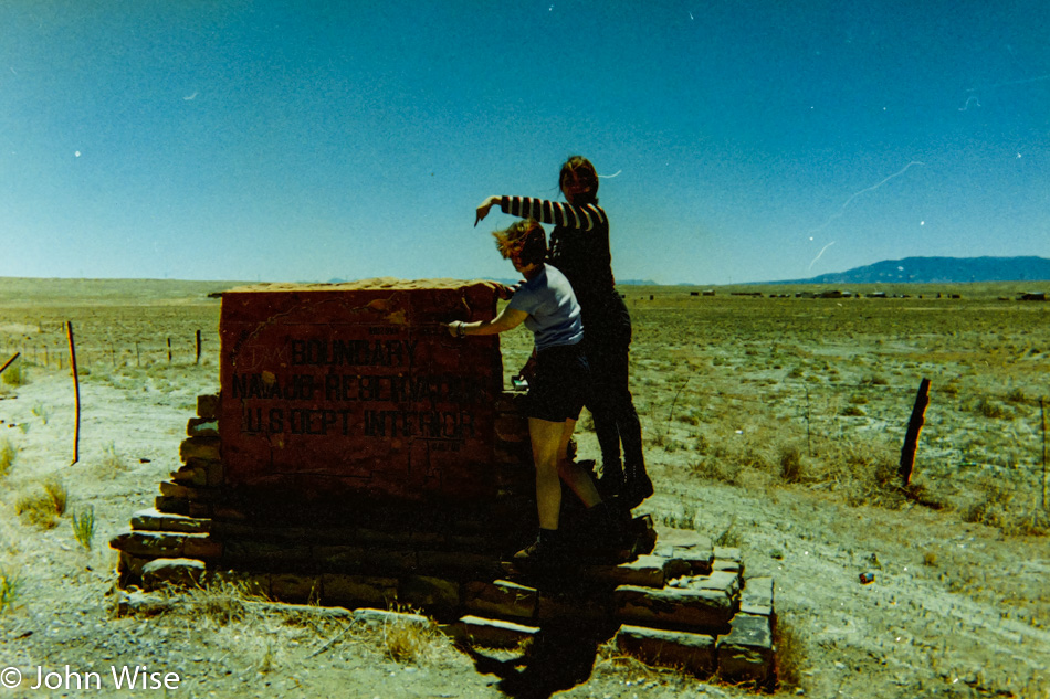 Ruby Rieke and Caroline Wise in New Mexico