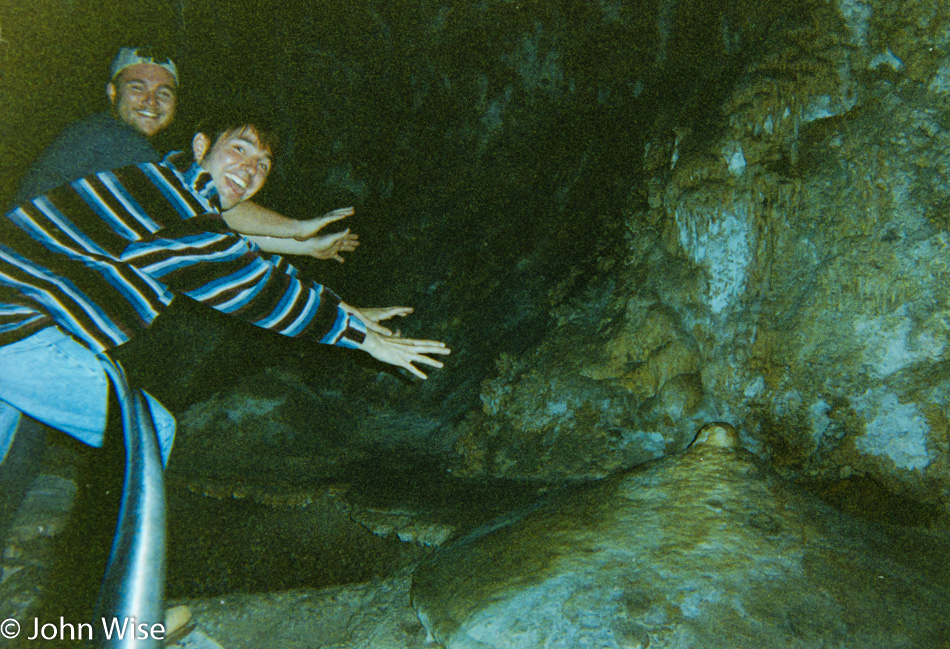 John Wise and Axel Rieke at Carlsbad Caverns in New Mexico