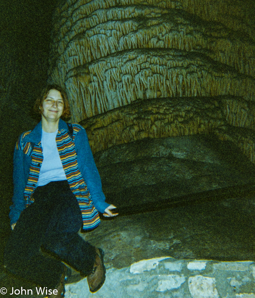 Caroline Wise at Carlsbad Caverns in New Mexico