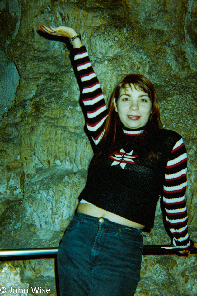 Ruby Rieke at Carlsbad Caverns in New Mexico