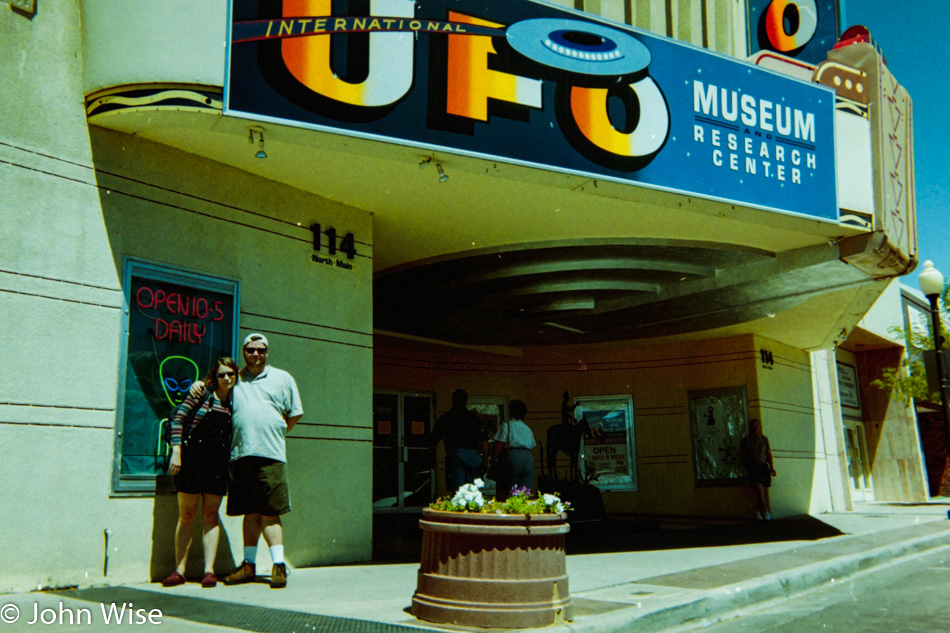 Caroline Wise and John Wise in Roswell, New Mexico