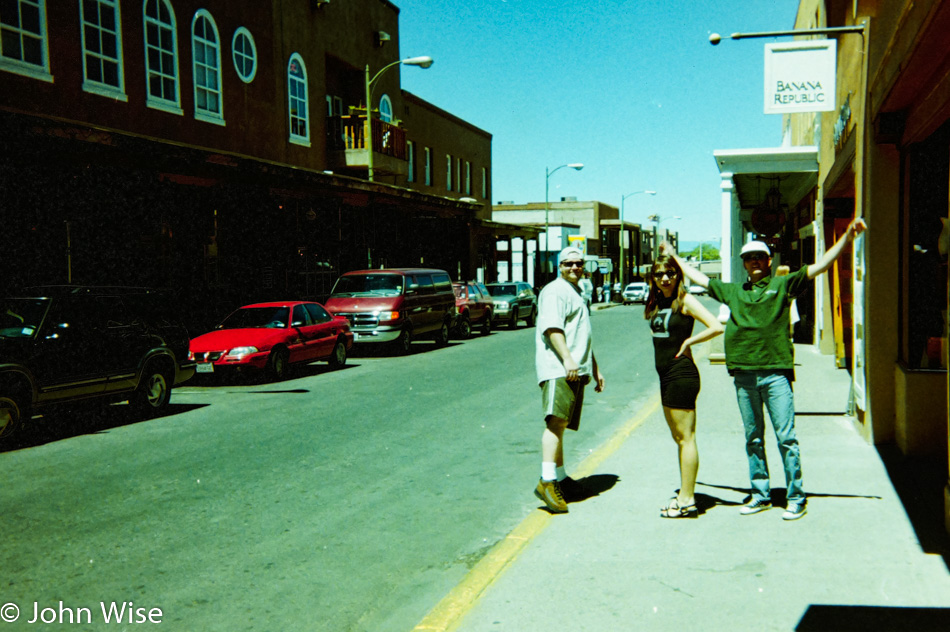 John Wise, Ruby Rieke, and Axel Rieke in Santa Fe, New Mexico