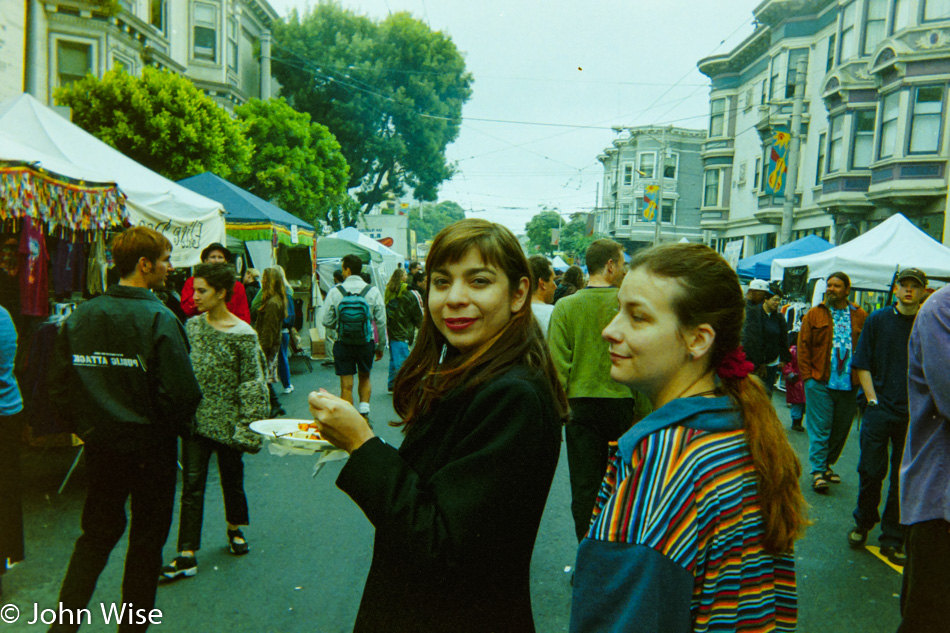 Ruby Rieke, Caroline Wise, and Axel Rieke in San Francisco, California