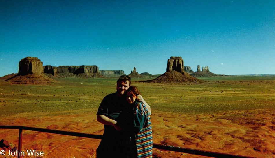 Caroline Wise and John Wise at Monument Valley in Arizona