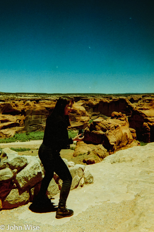 Ruby Rieke at Canyon De Chelly in Arizona