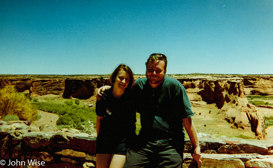 Caroline Wise and John Wise at Canyon De Chelly in Arizona