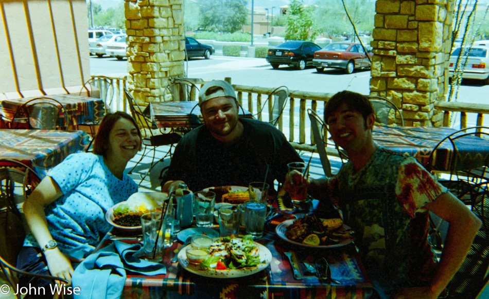 Caroline Wise with Axel Rieke and Ruby Rieke in Scottsdale, Arizona