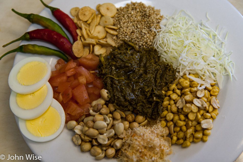 Laphet Thoke or Green Tea Salad from Burma