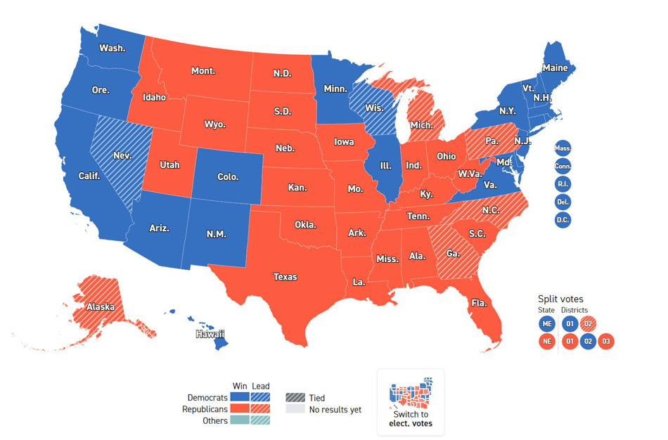 Voting Map of America