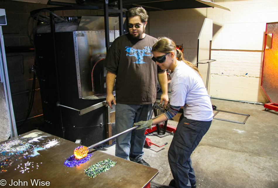 Glass Blowing in Lincoln City, Oregon