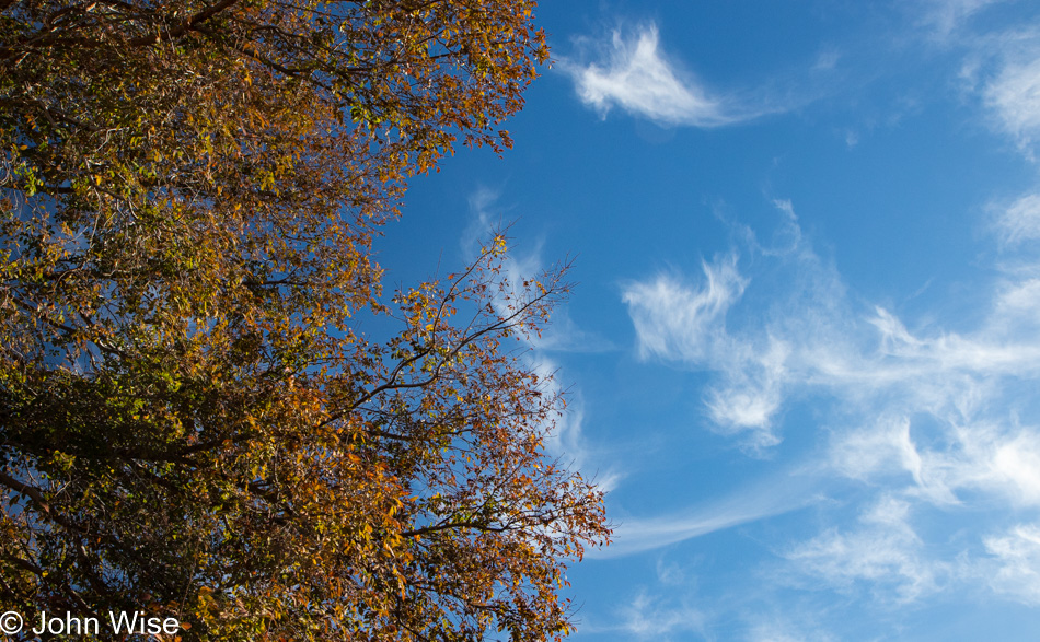 Phoenix, Arizona sky in fall