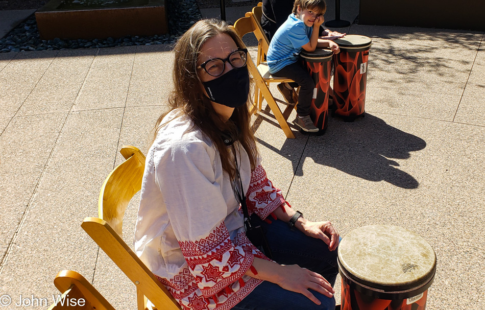 Caroline Wise at the Musical Instrument Museum in Phoenix, Arizona