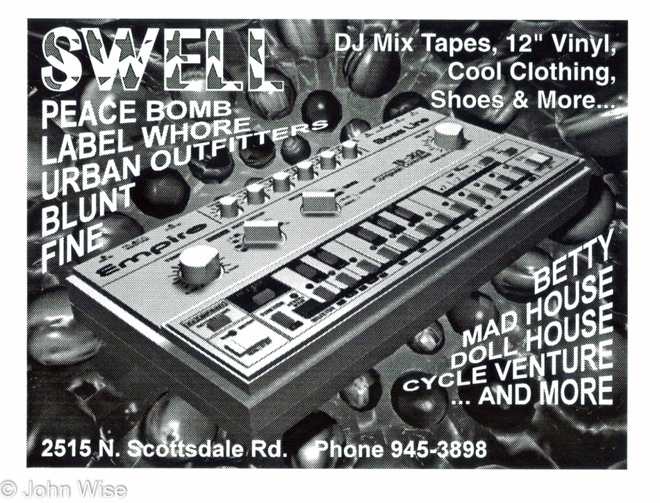 Flyer for Swell Records in Scottsdale, Arizona