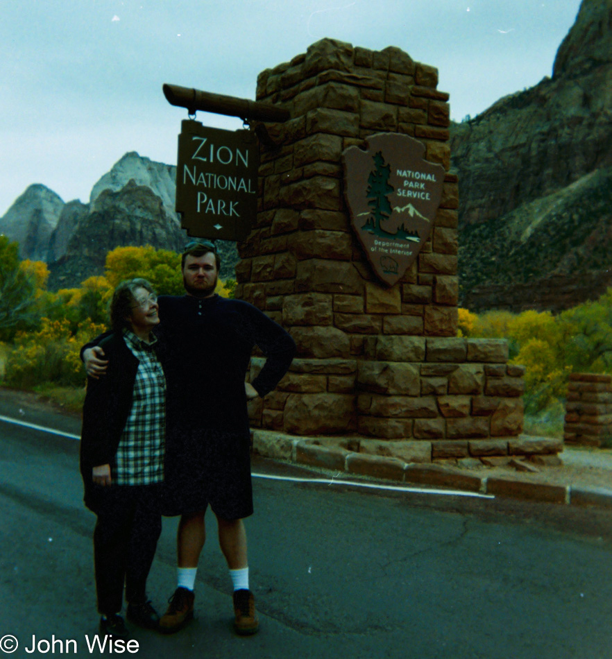 Jutta Engelhardt and John Wise in Zion National Park, Utah